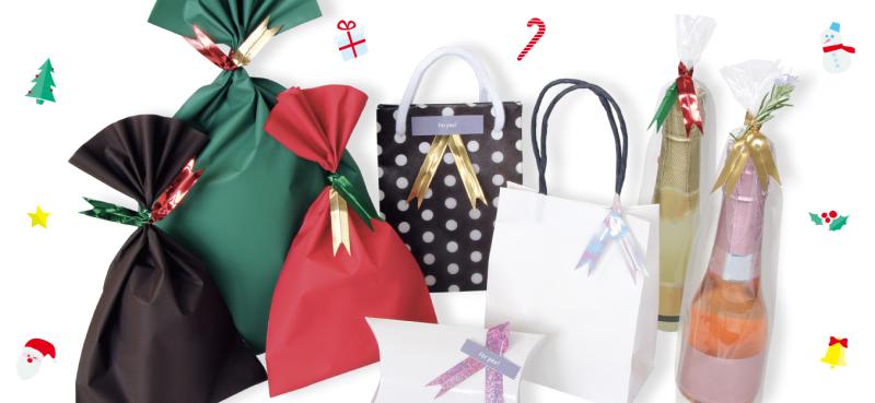 ねじってとめるだけでラッピング! 『Vカットリボン』 ~忙しい繁忙期でも簡単にラッピングできます~