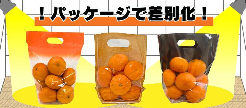 売り場で差別化!みかん用おすすめパッケージご紹介!