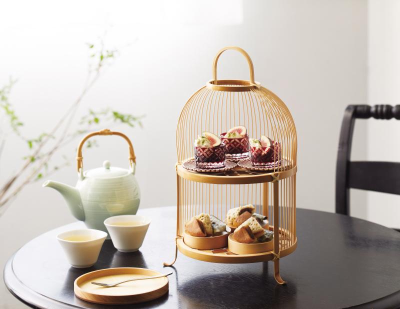 竹・千筋 アフタヌーンティー篭