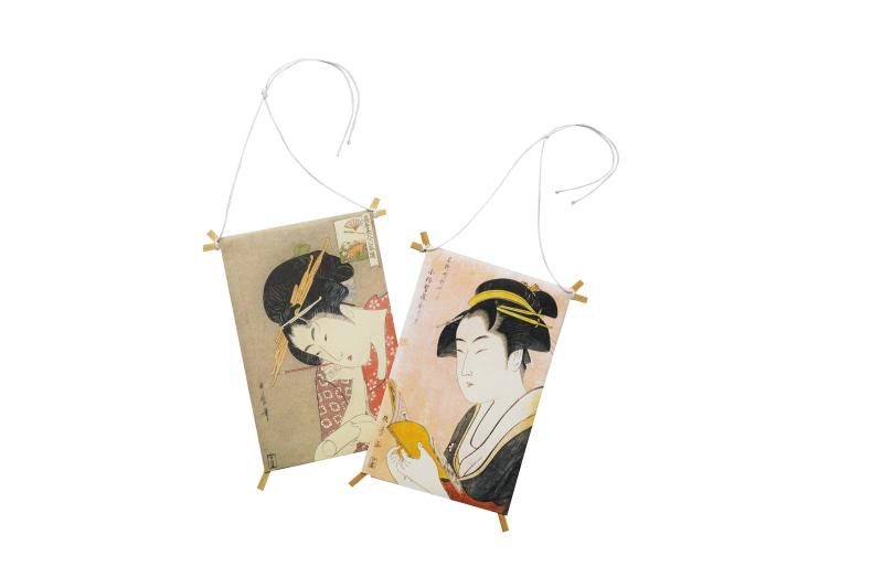 凧と羽子板の小さな封筒