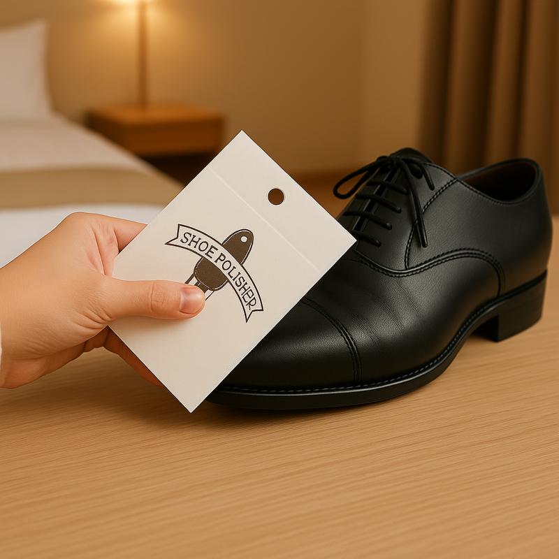 ビジネスホテルにおすすめ 出張の身だしなみを支えるアメニティ《靴磨き》
