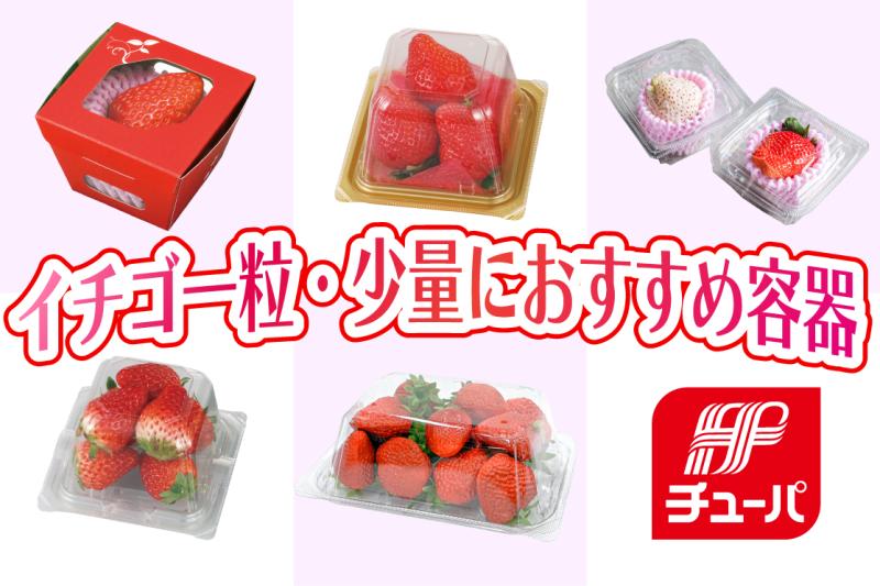 【イチゴ向け】「贅沢な一粒」から「手軽な食べきり」まで。イチゴの魅力を引き立てる容器のご紹介！