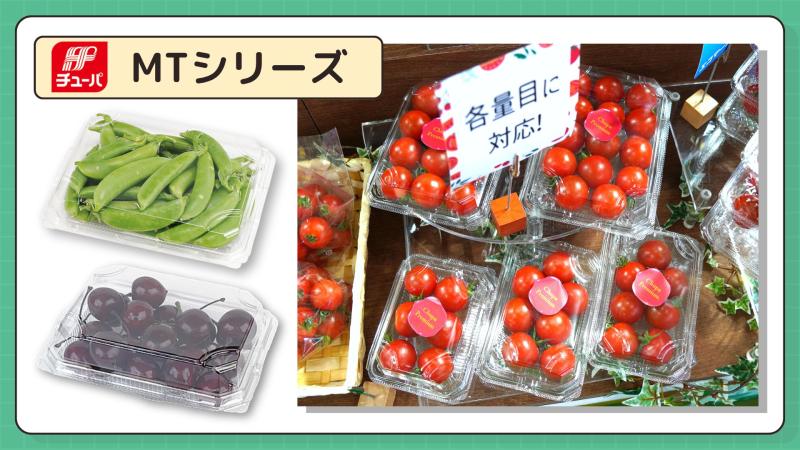 【MTシリーズ】少量でも売場の主役に。ボリューム感を演出する嵌合フードパック