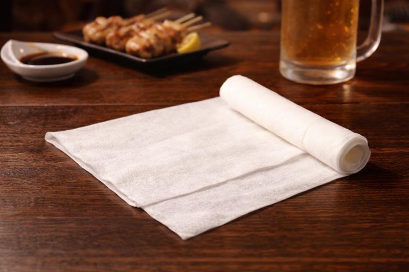 顔まで拭けるおしぼり、用意していますか?